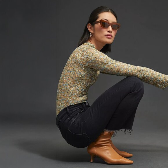 Anthropologie MOTHER The Hustler Ankle Fray in Encounters At Night - sz 27 - Picture 5 of 12